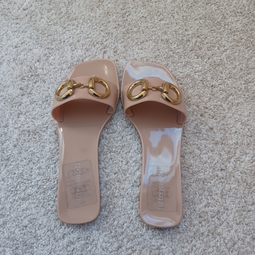 Jeffrey Campbell Annia Horsebit Sandal in Natural - Size 6 - Picture 4 of 16